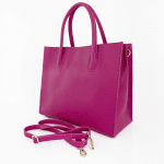 Елегантна чанта от естествена кожа Bianca - лавандула 
