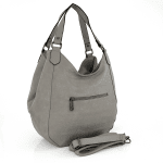 Дамска чанта тип торба с 2 големи отделения - керемидено кафява 