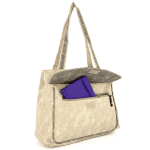 Дамска чанта тип торба с 2 отделения - синя