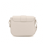 Чанта за през рамо с 2 дръжки от естествена кожа Nora - бежова