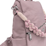 2 в 1 - Водоустойчива раница и чанта със секретно закопчаване - розова 