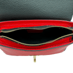 Дамска чанта от естествена кожа Antoanella - тюркоаз