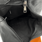 Дамска раница със секретно закопчаване - оранжево/черно