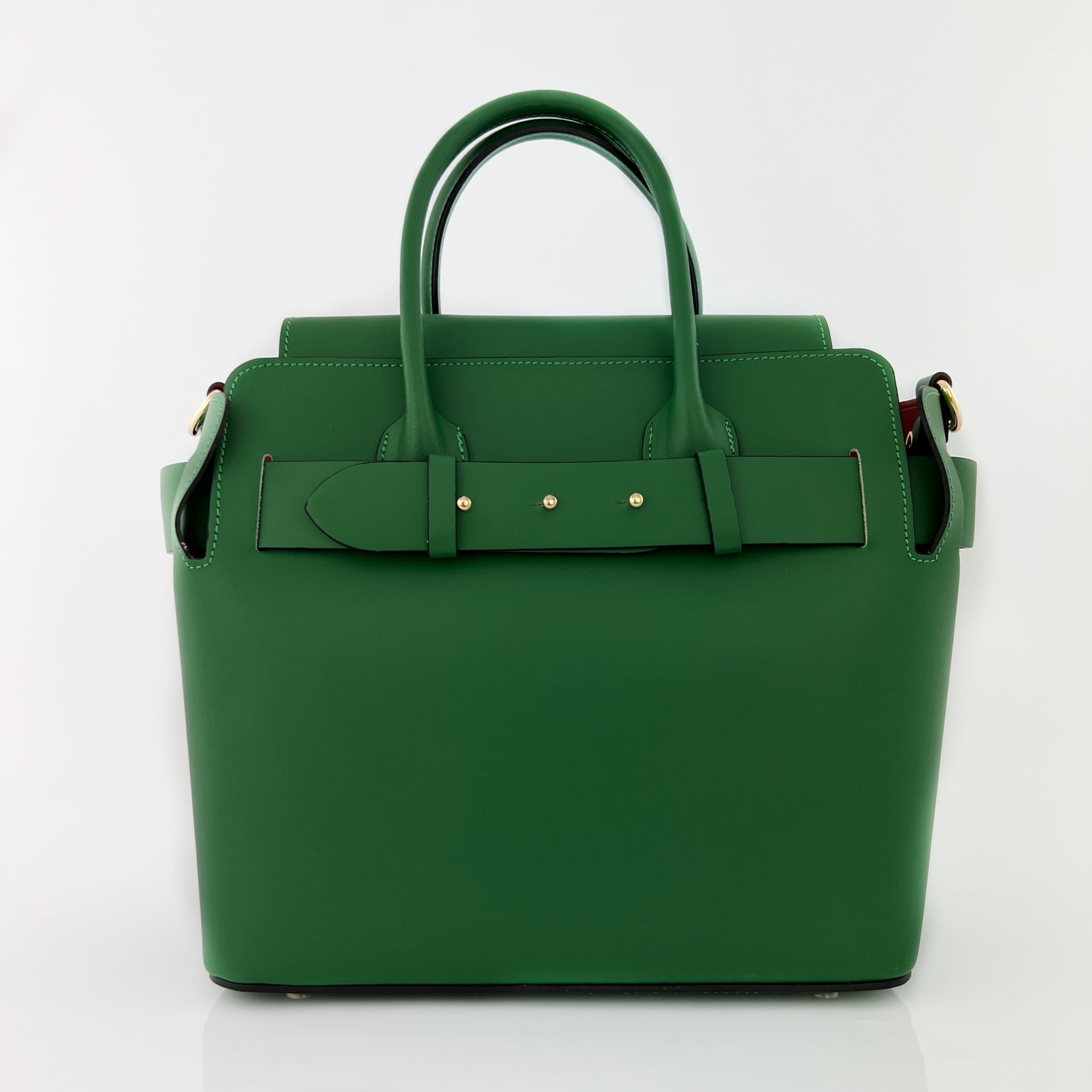 Дамска чанта от естествена кожа Annabella - зелена 