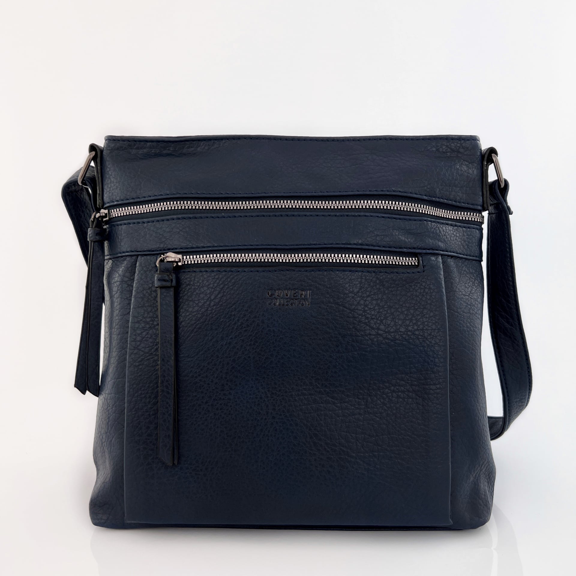 Дамска чанта за през рамо - тъмно синя 