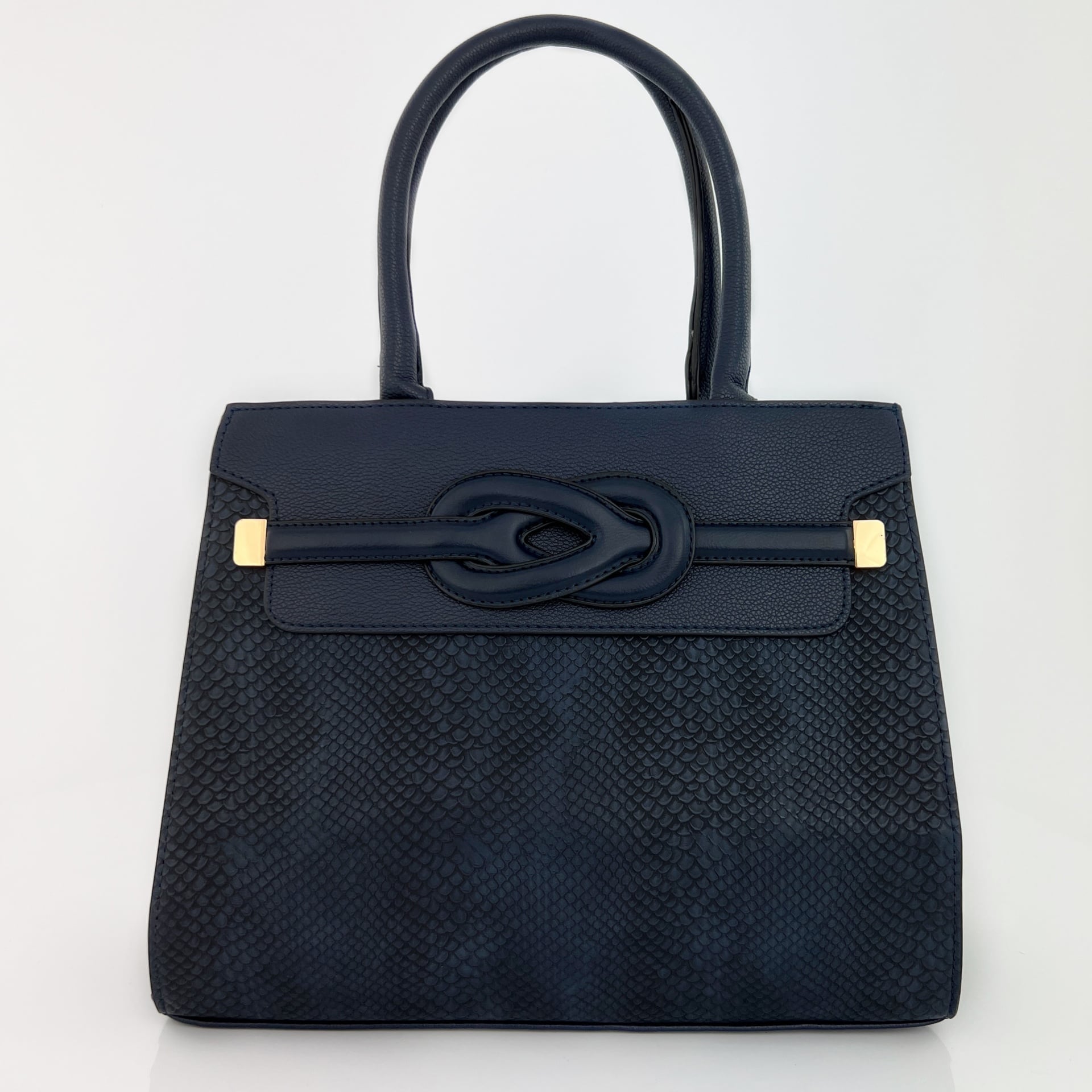  Ежедневна дамска чанта - тъмно синя