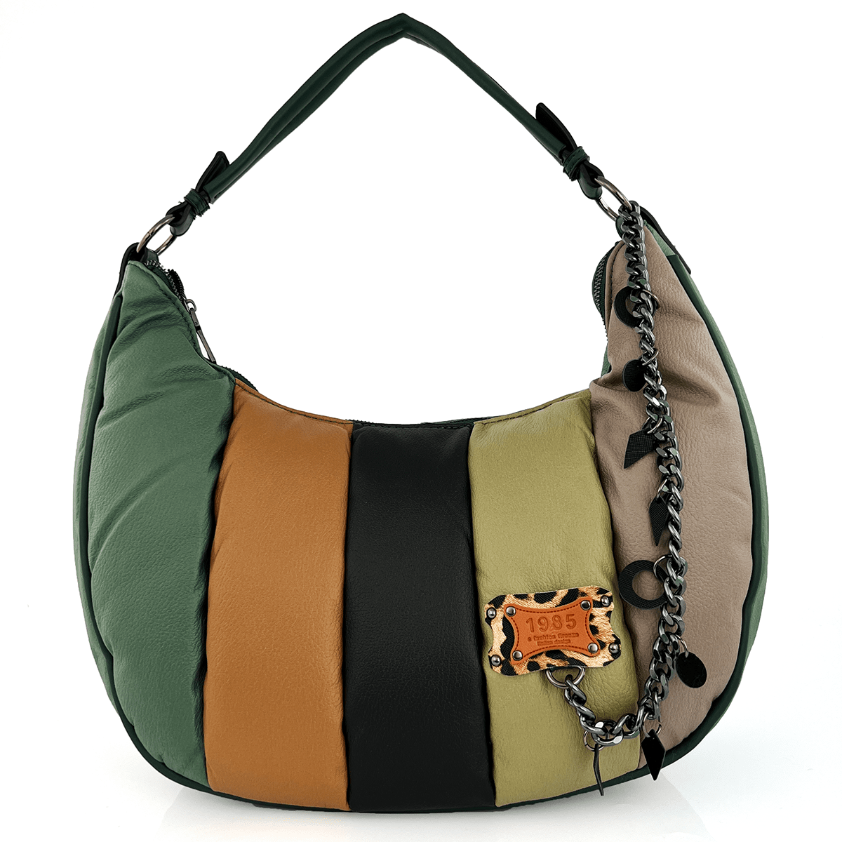 Удобна и практична дамска чанта - зелена