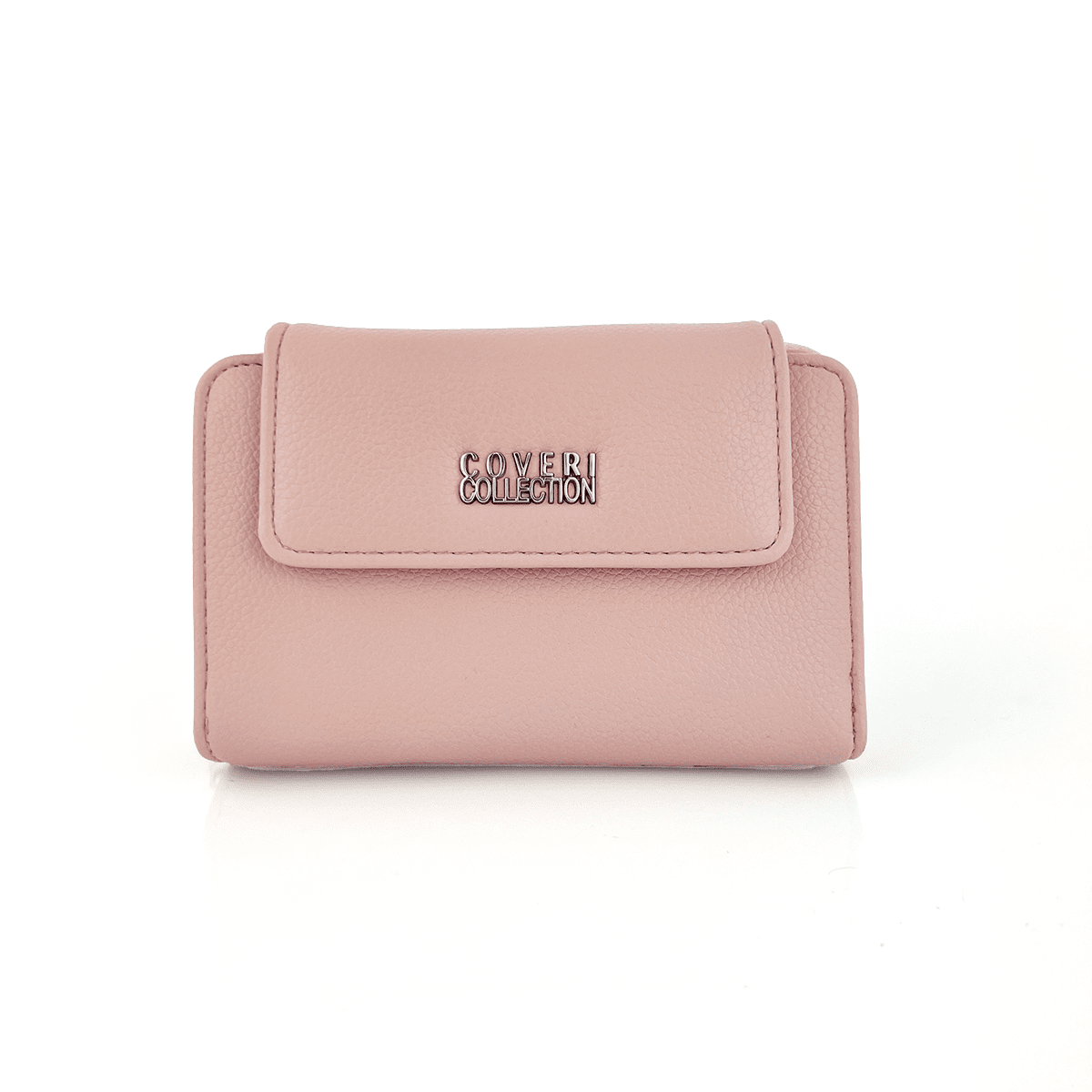 Дамско портмоне с много прегради и джобове - розово