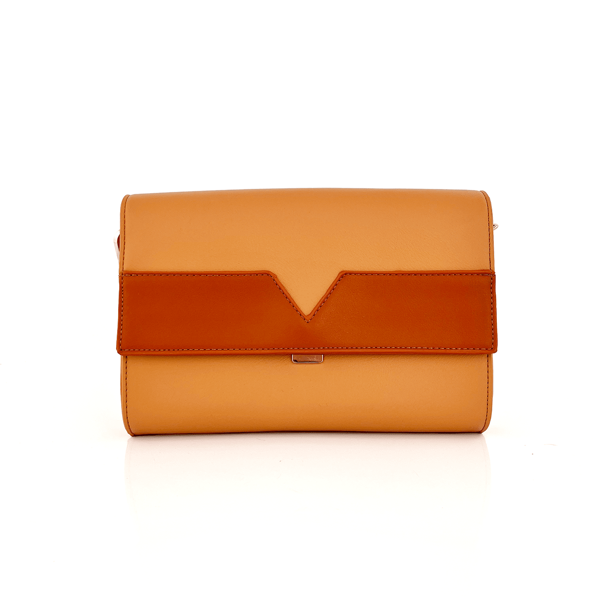 Diana & Co - Луксозна дамска чанта - оранжева