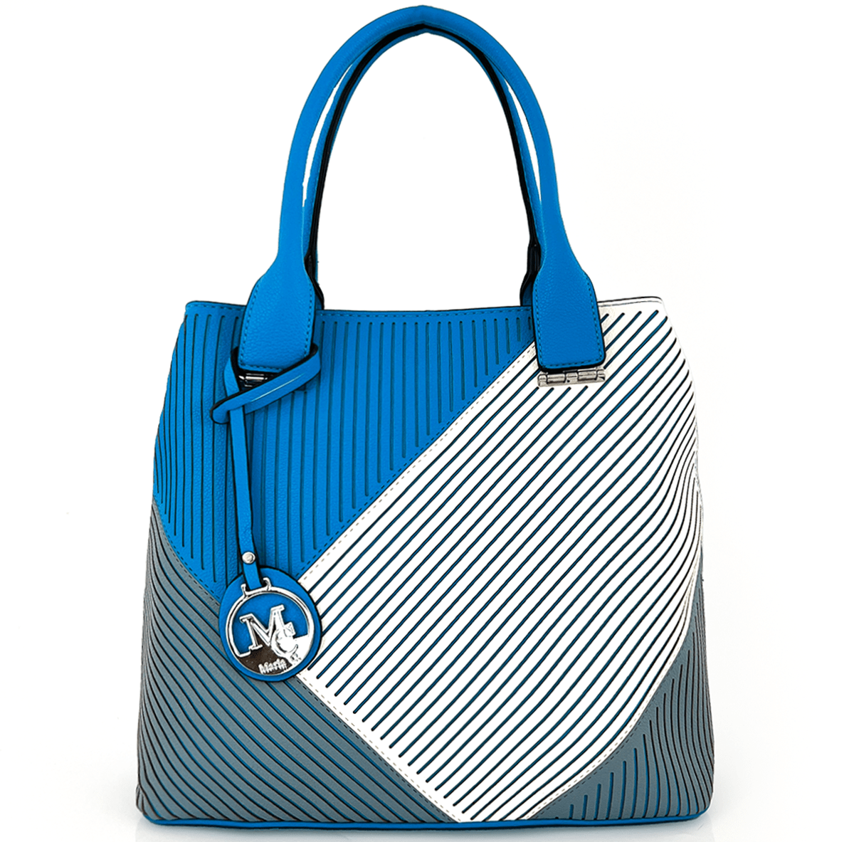 Луксозна дамска чанта - синя 