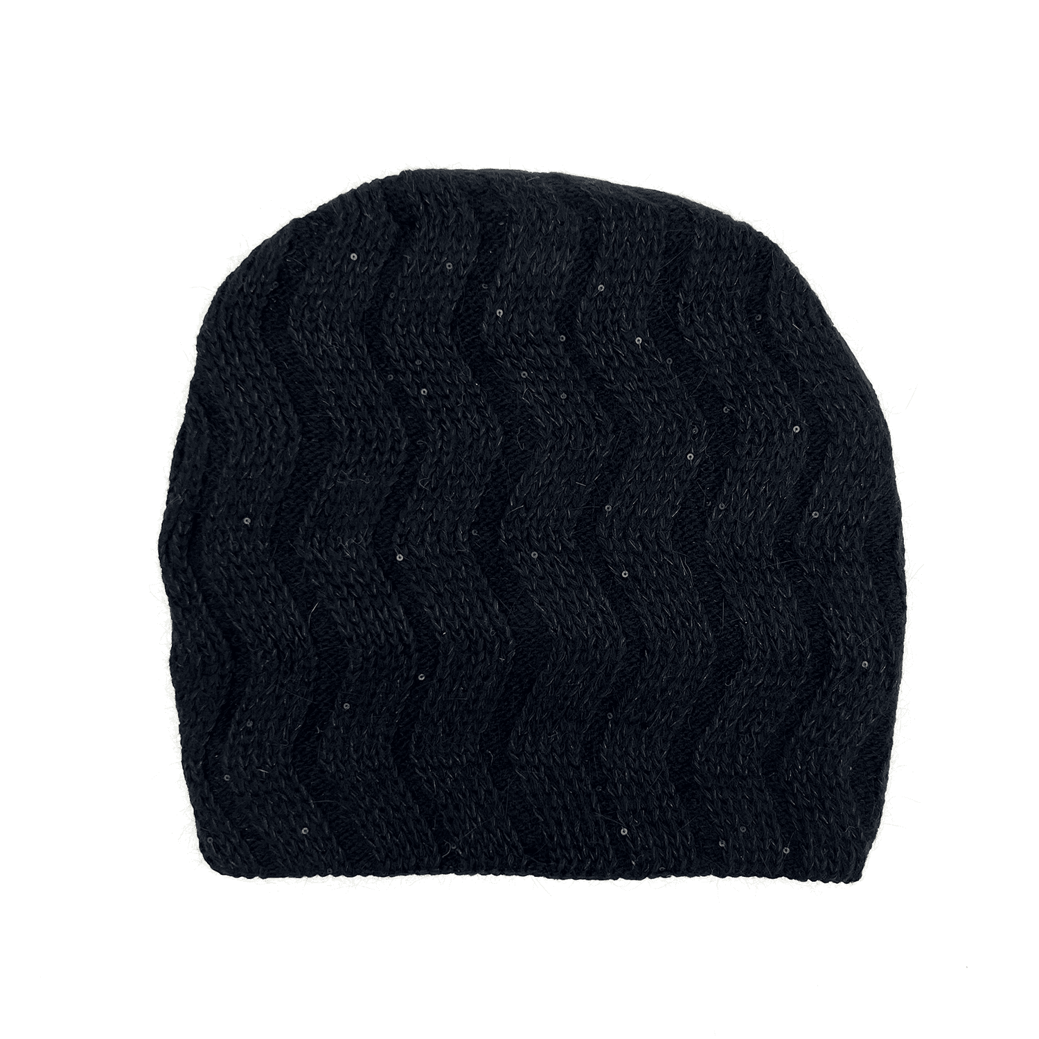 Красива зимна шапка - черна 