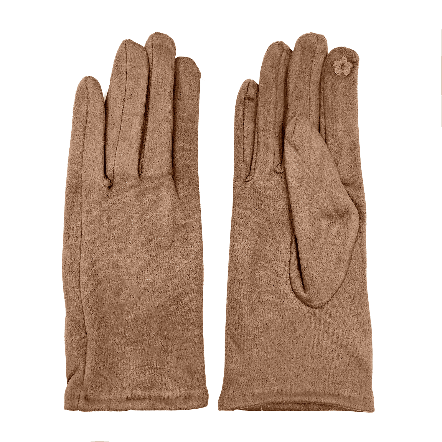 Дамски меки ръкавици - кафеви 