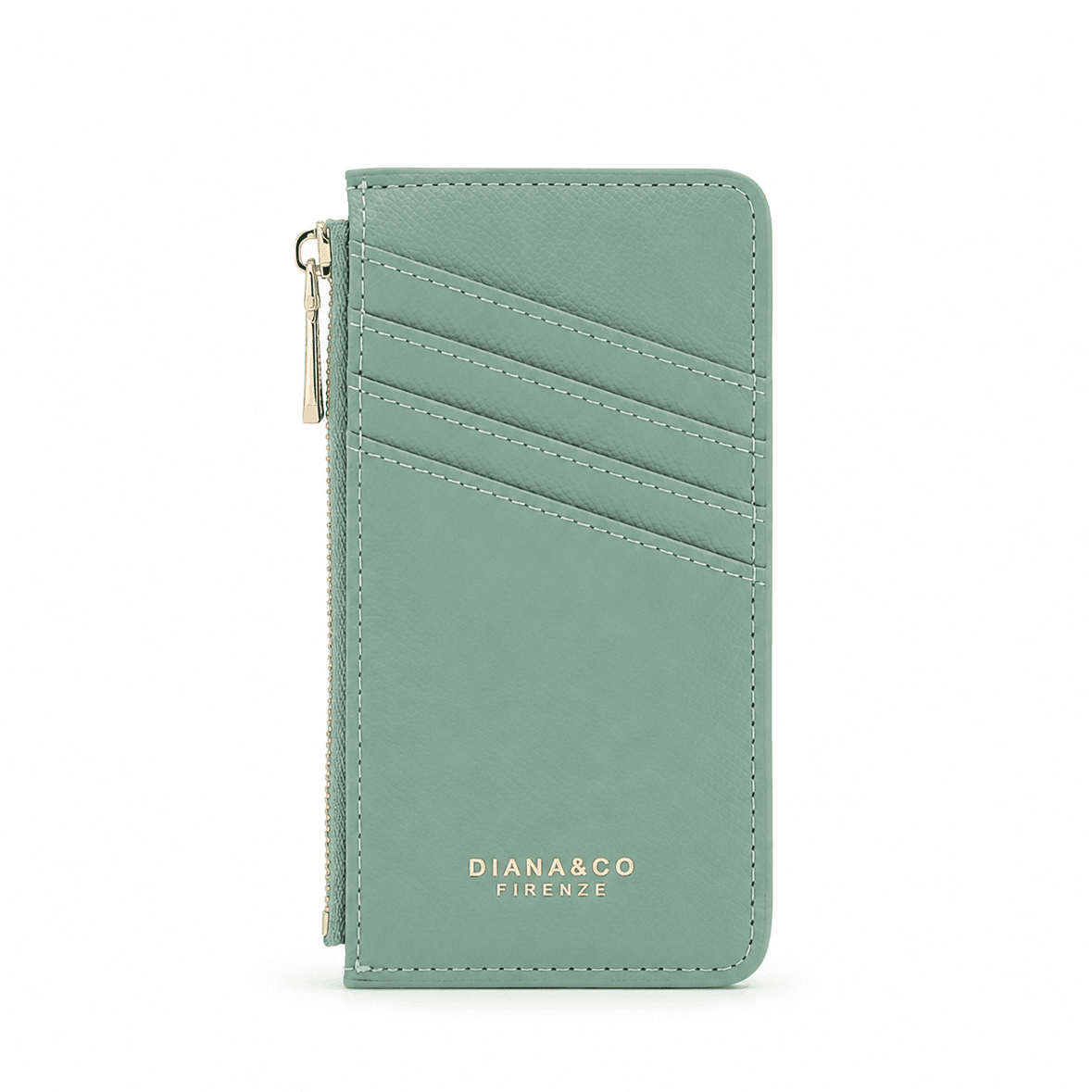 Diana & Co - Кардхолдър с ключодържател - ментово зелен