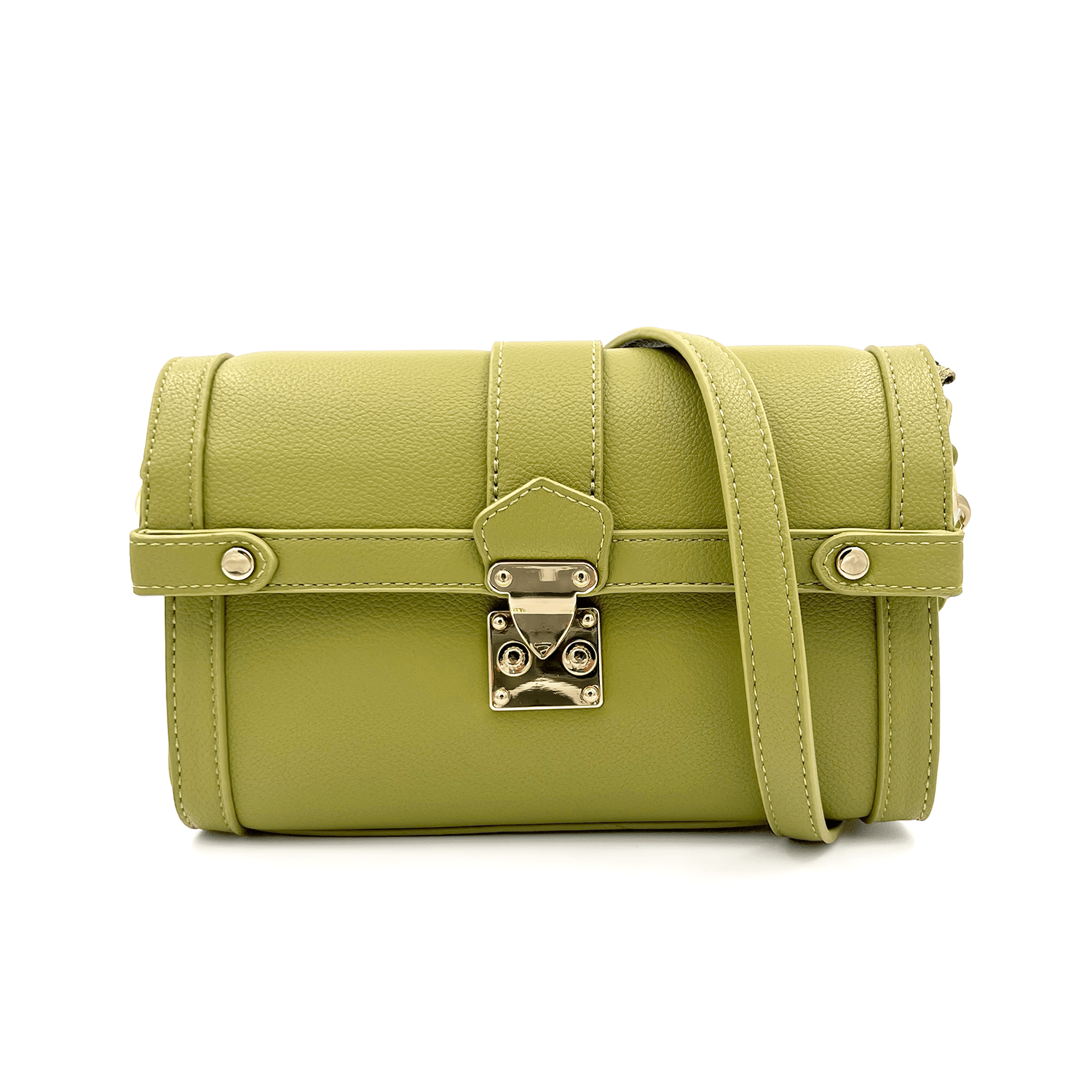 Dianna & Co - Дамска чанта за през рамо с 2 дръжки - светло зелена