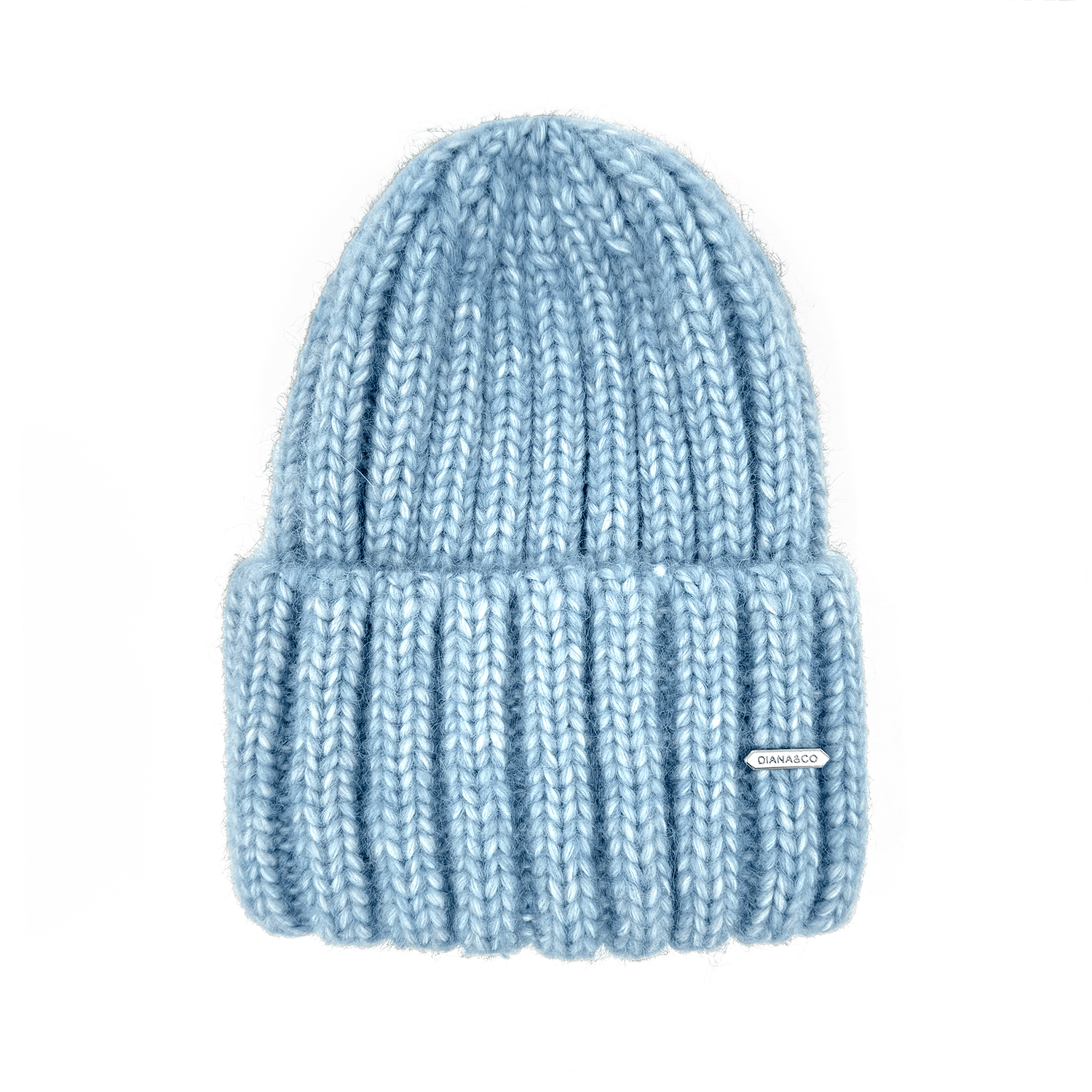 Diana & Co - Плетена зимна шапка -  светло синя