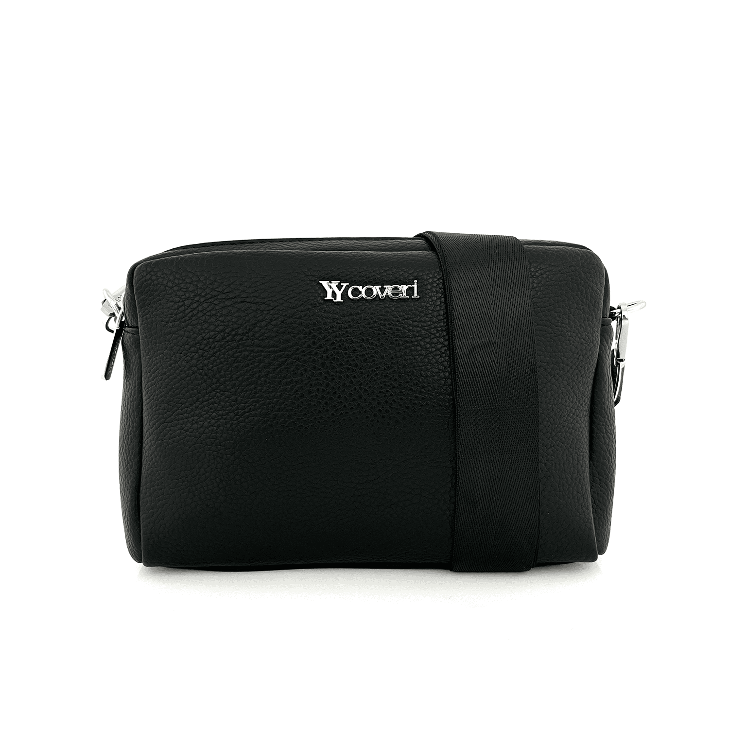 Дамска чантичка за през рамо + подарък портмоне - черна