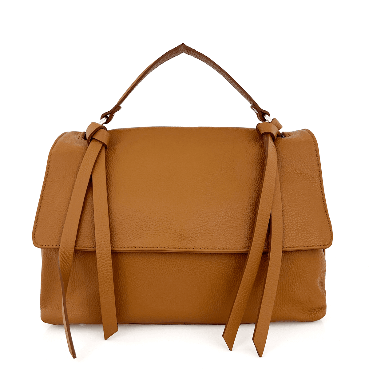 Дамска чанта рамо от естествена кожа Matera - керемидено кафява 