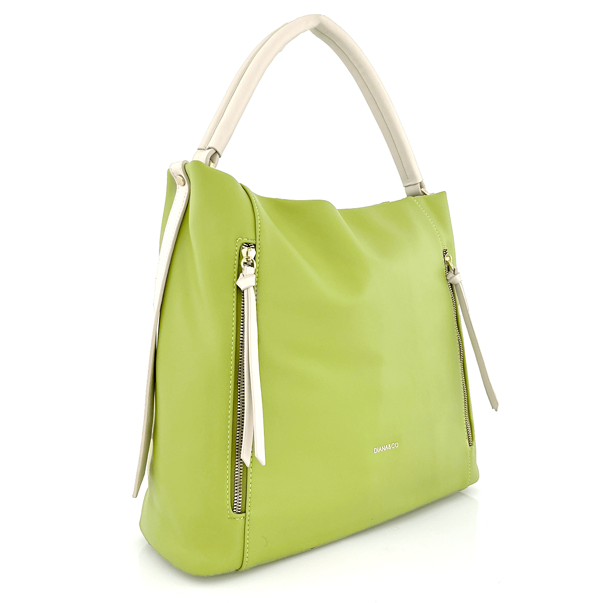Diana & Co - Голяма дамска чанта тип торба - зелена 