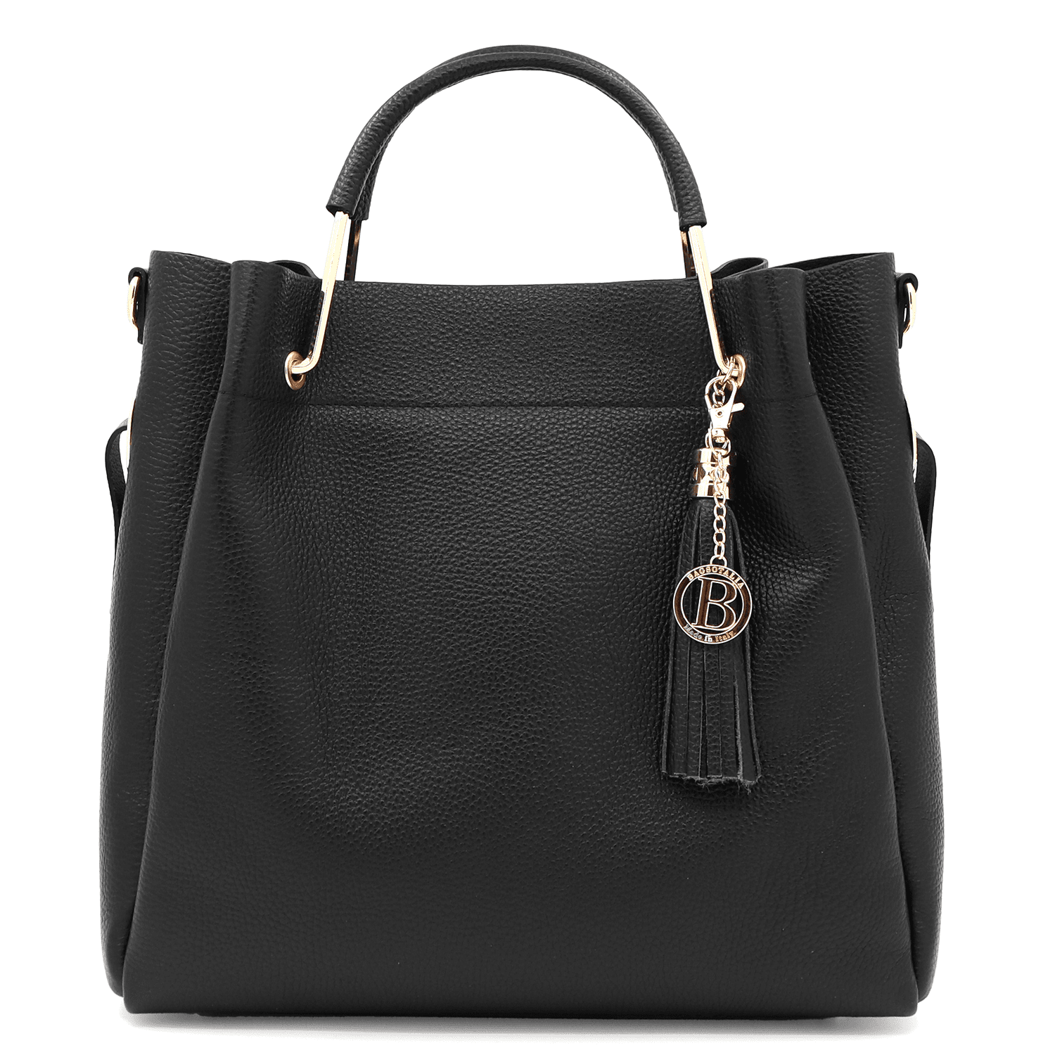 Дамска  чанта от естествена кожа Chloe - черна