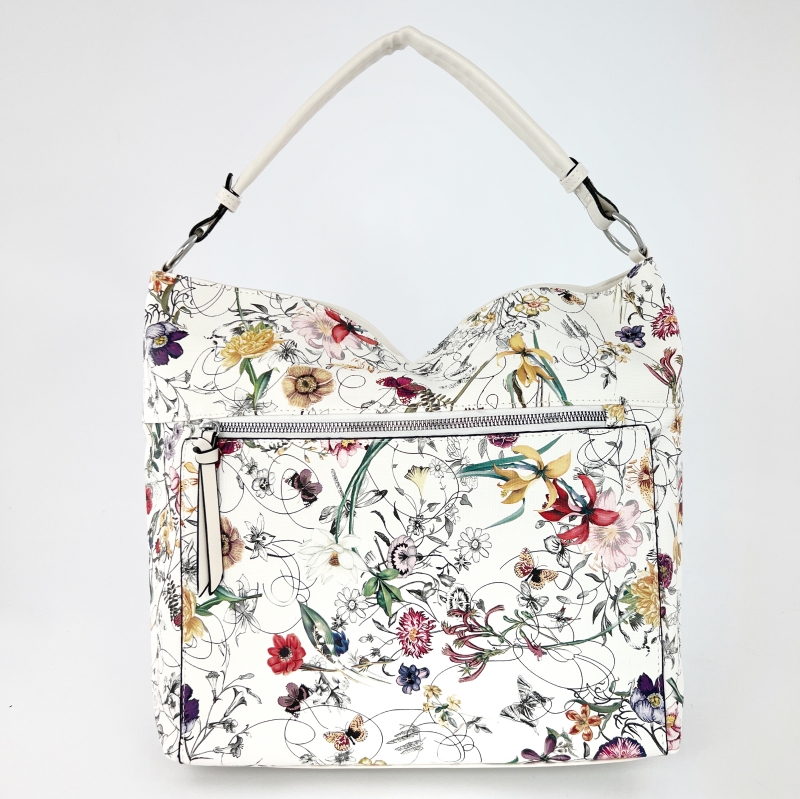 Дамска чанта с цветен принт - Violet