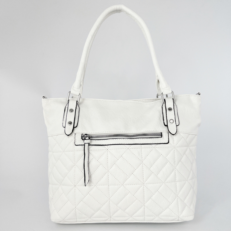 Модерна дамска чанта - бяла
