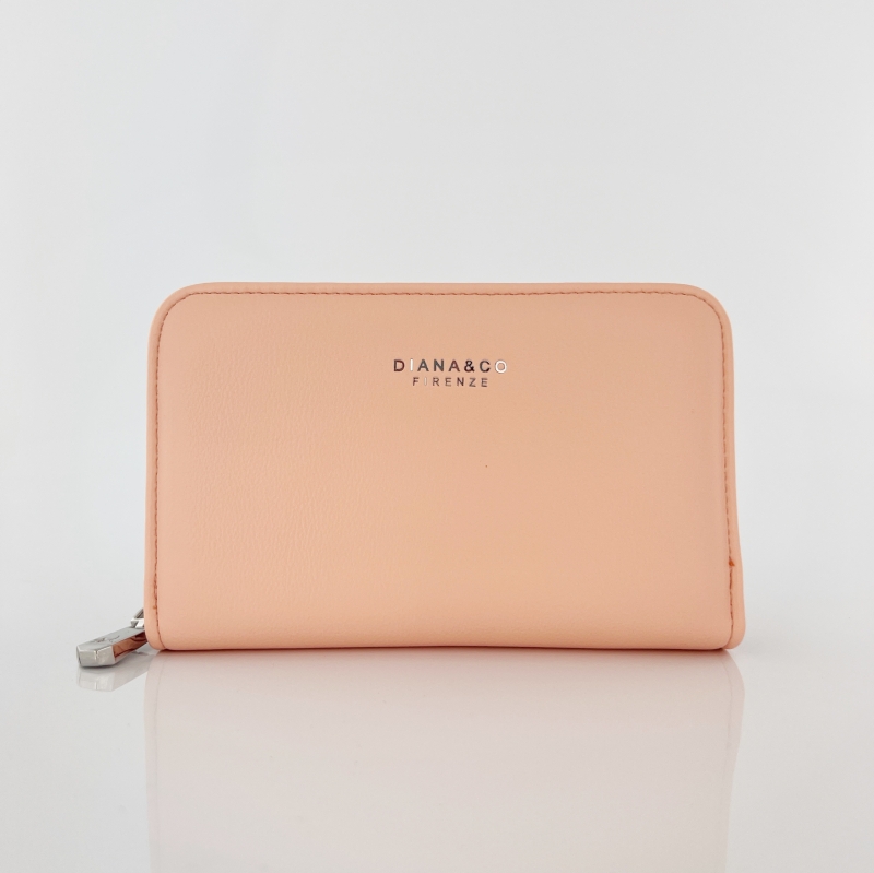 Diana & Co - Луксозно дамско портмоне - розово