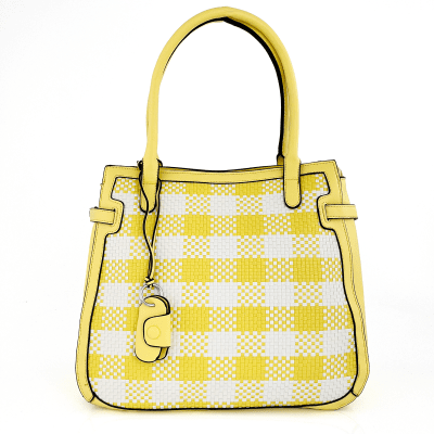 Интересна дамска чанта Paola - жълта