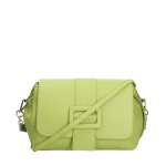 Чанта за през рамо от естествена кожа Aster - зелена