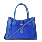 Дамска чанта от естествена кожа Noela  - синя