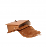 Дамска чанта от естествена кожа Lorela  - керемидено кафява 