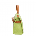 Чанта за през рамо от естествена кожа Alexandra - киви