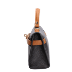Малка чанта за през рамо от естествена кожа Alexandra - керемидено кафява