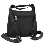 2 в 1 - Чанта и раница от плат - синя