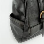 Дамска чанта с опушен ефект - тъмно кафява 