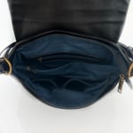 Дамска чанта с опушен ефект - бордо