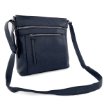 Дамска чанта за през рамо - тъмно кафява 