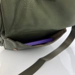 2 в 1 - Раница и чанта със секретно закопчаване - зелена 