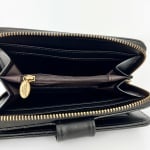 Луксозно дамско портмоне с опушен ефект - сиво