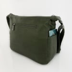 Чанта за през рамо с много джобове - зелена 