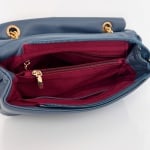 Diana & Co - Капитонирана дамска чанта за през рамо - фуксия