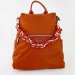 2 в 1 - Водоустойчива раница и чанта със секретно закопчаване - оранжева 