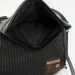 Удобна дамска чанта с много джобове - керемидено кафява 