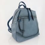2 в 1 - Раница и чанта с опушен ефект - синя 