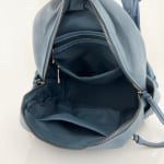 2 в 1 - Раница и чанта с опушен ефект - синя 