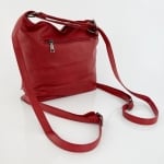3 в 1 - Чанта, раница и чанта за през рамо - червена 