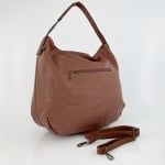 Удобна чанта тип торба с много джобове - керемидено кафява 