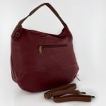 Удобна чанта тип торба с много джобове - керемидено кафява 