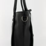 Ежедневна дамска чанта с преграда - черна 