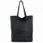 Чанта тип торба  естествена кожа Sienna - тъмно синя
