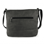 Ефектна дамска чанта за през рамо - тъмно кафяво/кафяво 